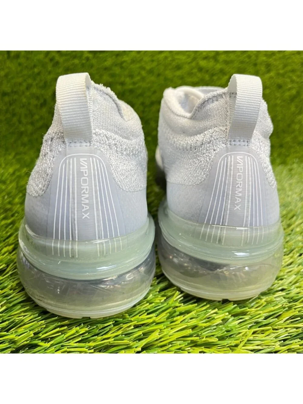 Nike Air VaporMax 2023 FK Pure Platinum Gray Mens Size 8 Running Shoes Sneakers